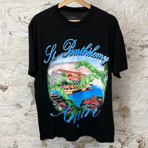 Amiri St Bart T-shirt Black Sz S