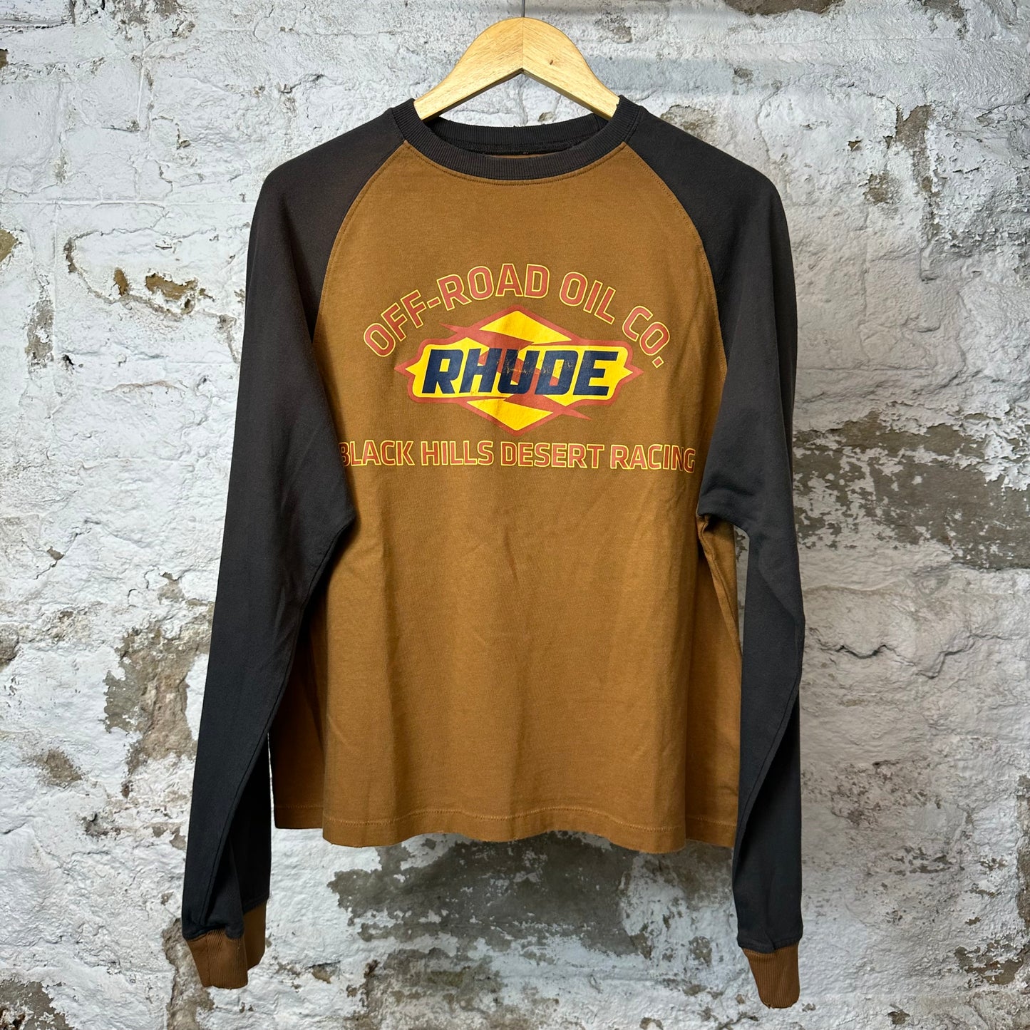 Rhude Off Road Oil L/s Brown Sz S