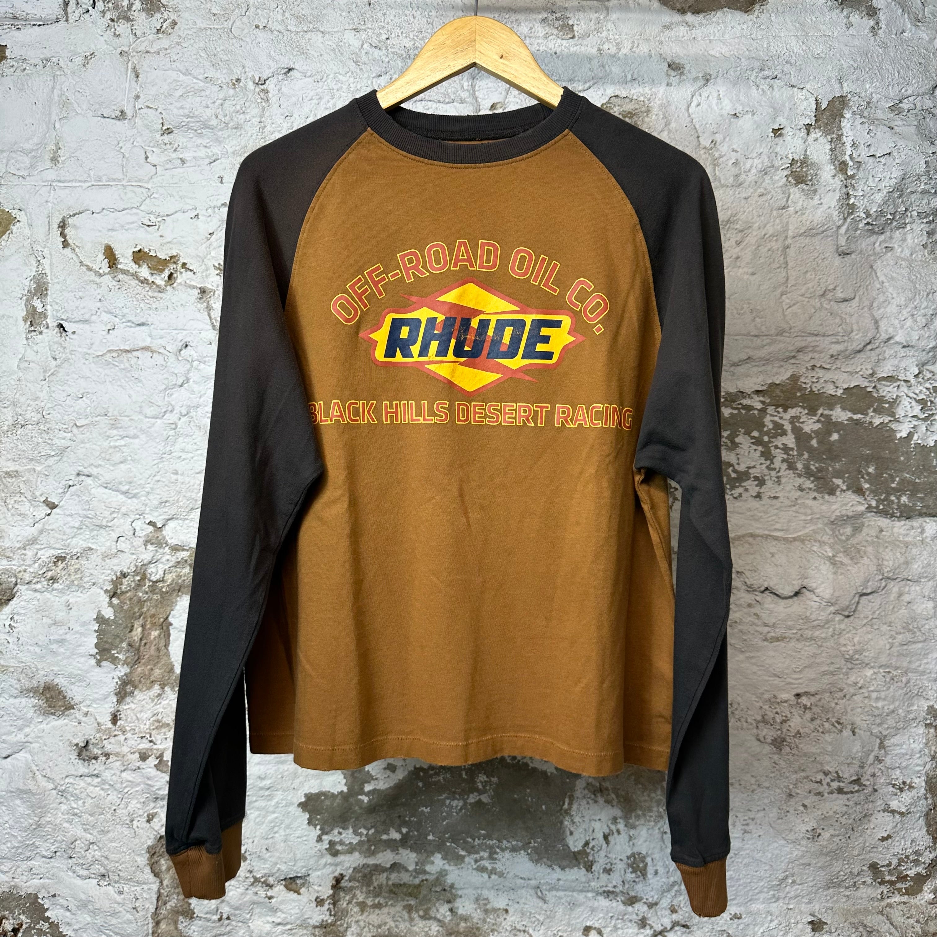 Rhude Off Road Oil L/s Brown Sz S