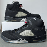 Air Jordan 5 Black Metallic Sz 15