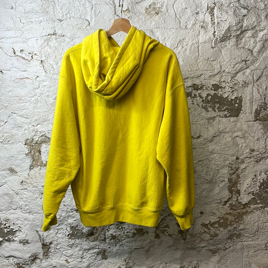 Supreme Yellow Cross Box Logo Hoodie Sz L