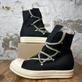 Rick Owens High Hexa Lace Black Pearl Milk Sneaker Sz 7 (40)