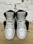 Air Jordan 1 Mid Brown Blue Grey Sz 8