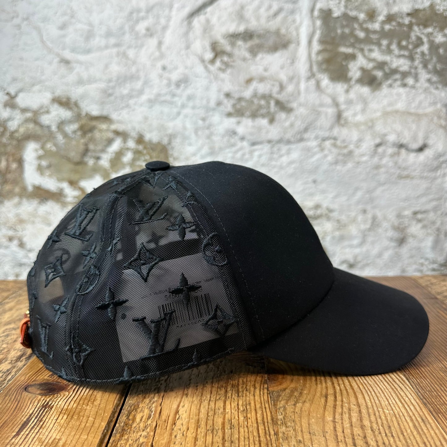 Louis Vuitton Black Monogram Mesh Hat