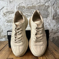 Gucci Rhyton Vintage Logo Cream Sneaker Sz 7.5