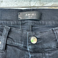 Amiri MX1 Cracked Blue Black Denim Jeans Sz 28