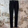 Amiri Knee Hole Plain Black Denim Jeans Sz 29