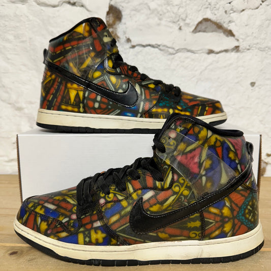Nike SB Dunk High Concepts Stained Glass Sz 11