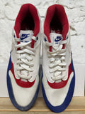 Nike Air Max 1 White Red Blue Sz 13