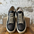 Rick Owens Vintage Black Washed Foil Milk Sneaker DS