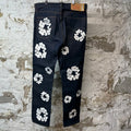 Denim Tears White CW Dark Blue Denim Jeans Sz 32