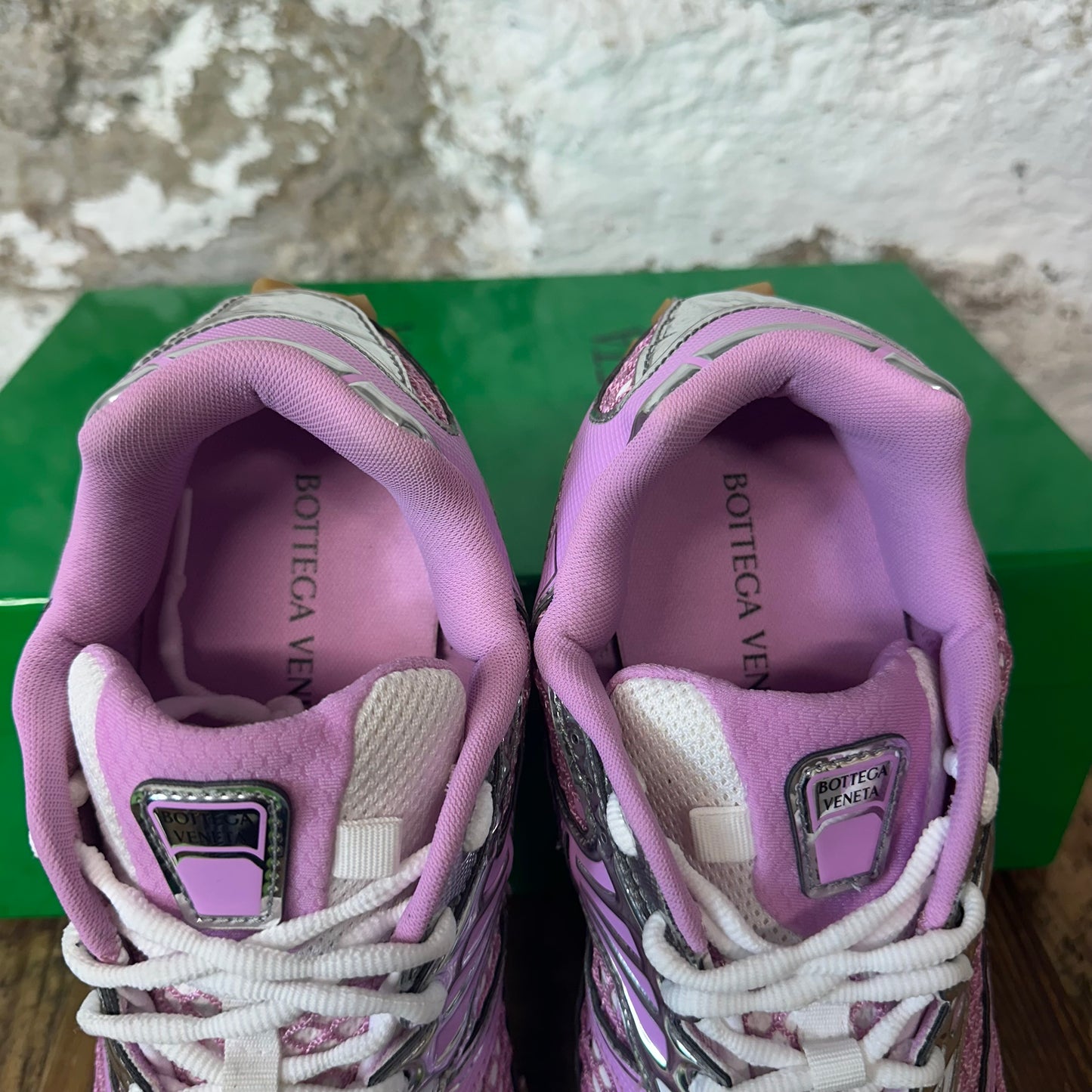 Bottega Veneta Pink Silver Orbit Sneaker Sz 10 (43)