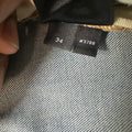 Amiri Purple Suede Core Logo Blue Denim Jeans Sz 34