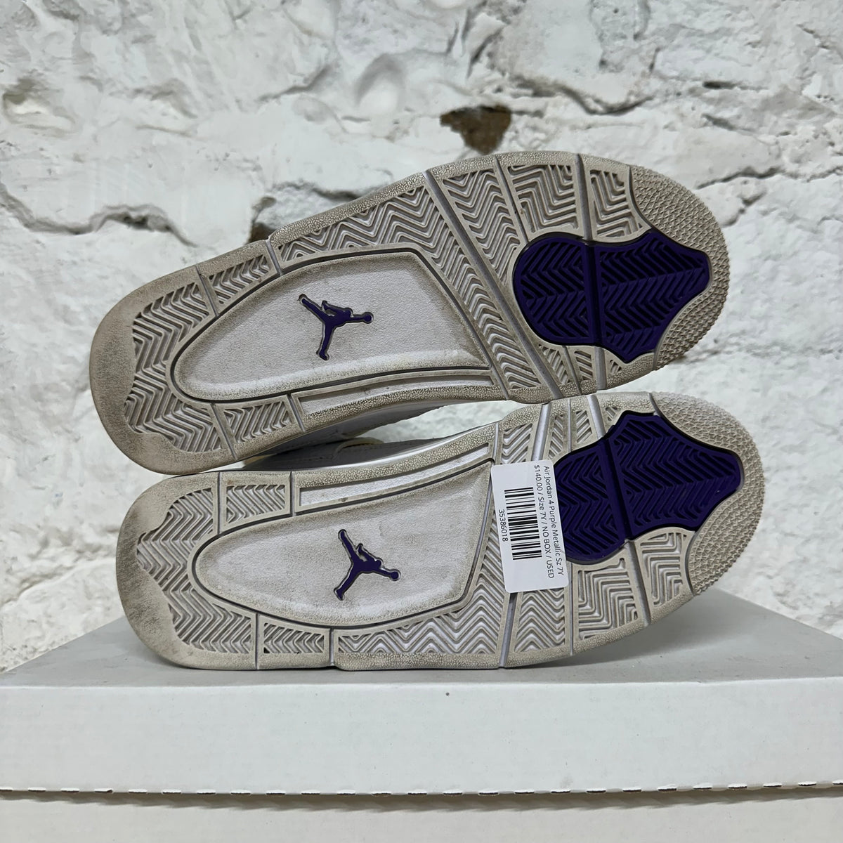 Air Jordan 4 Purple Metallic Sz 7Y