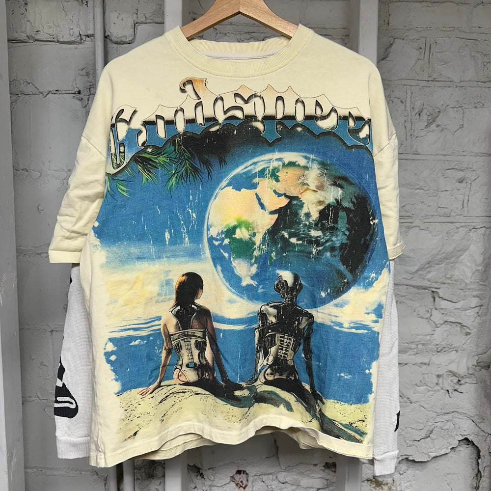 Godspeed Artificial Love Thermal L/S T-Shirt Bone Sz L
