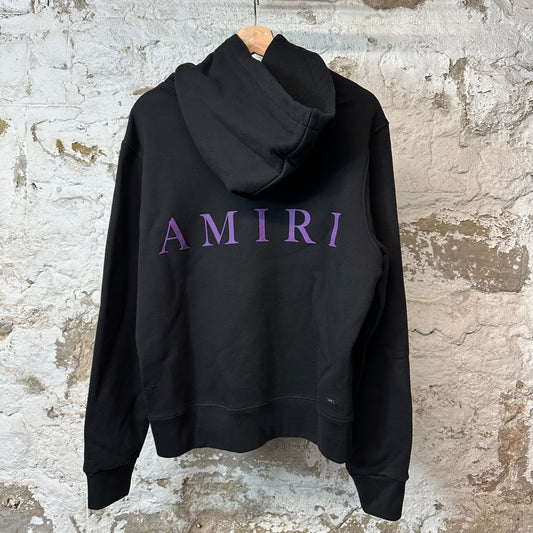Amiri Purple MA Hoodie Black Sz M