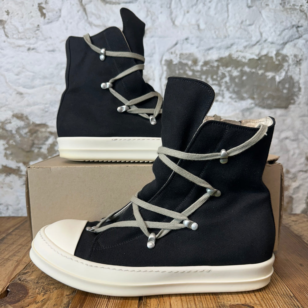 Rick Owens High Hexa Lace Black Milk Sneaker Sz 10 (43)