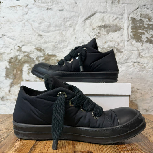 Rick Owens Jumbo Lace Puffer Triple Black Sneaker Sz 12 (45)