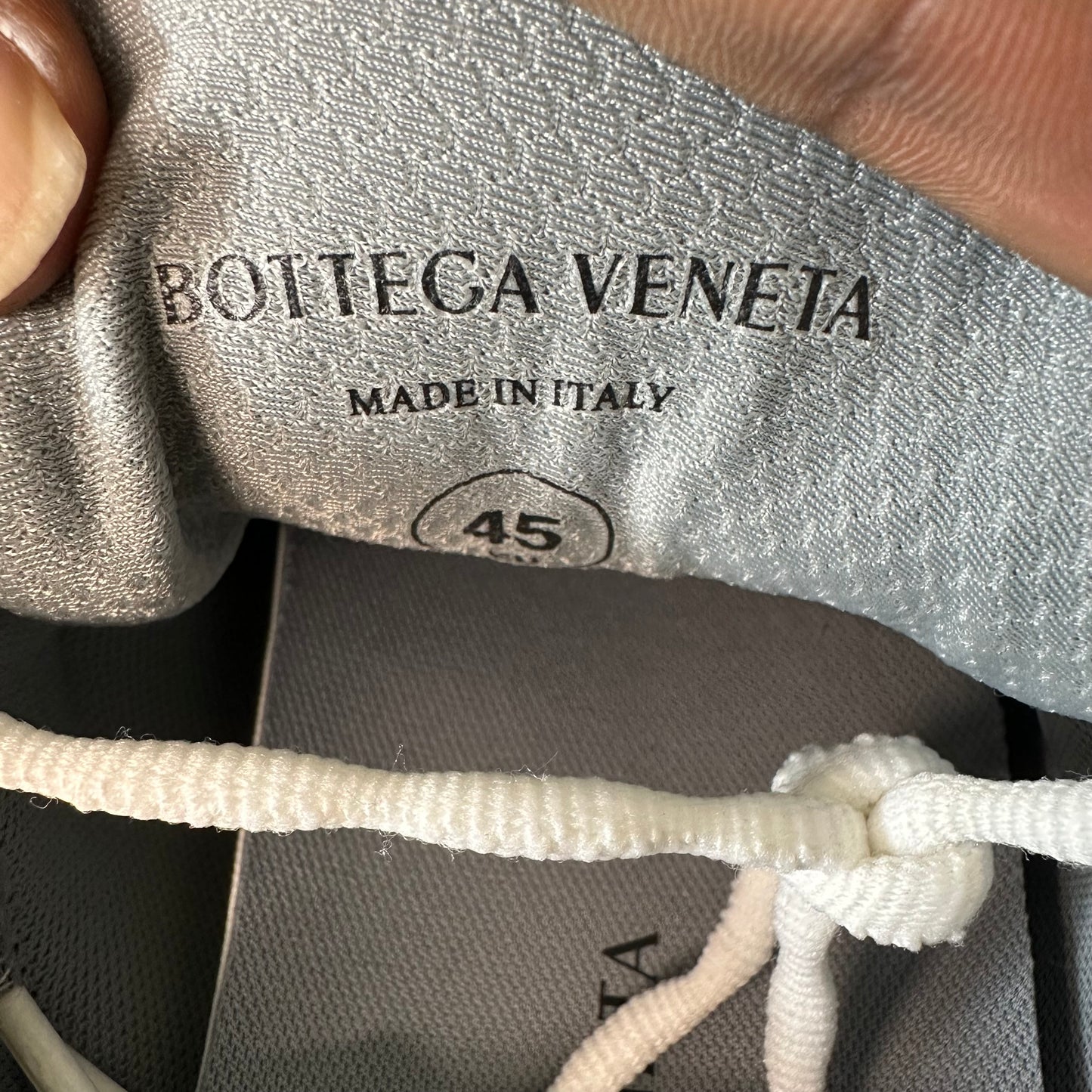 Bottega Veneta Silver White Orbit Sneaker Sz 12 (45)