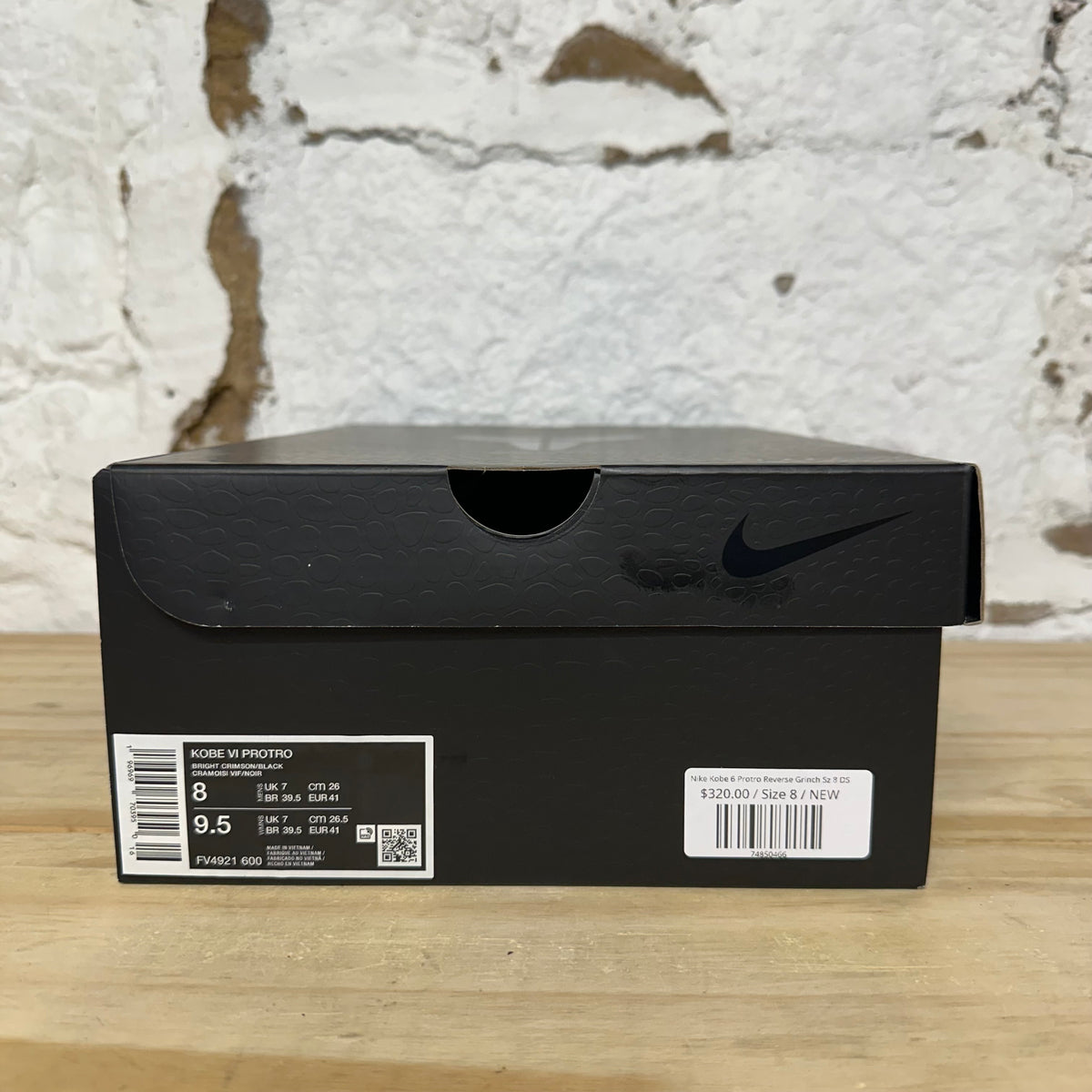 Nike Kobe 6 Protro Reverse Grinch Sz 8 DS