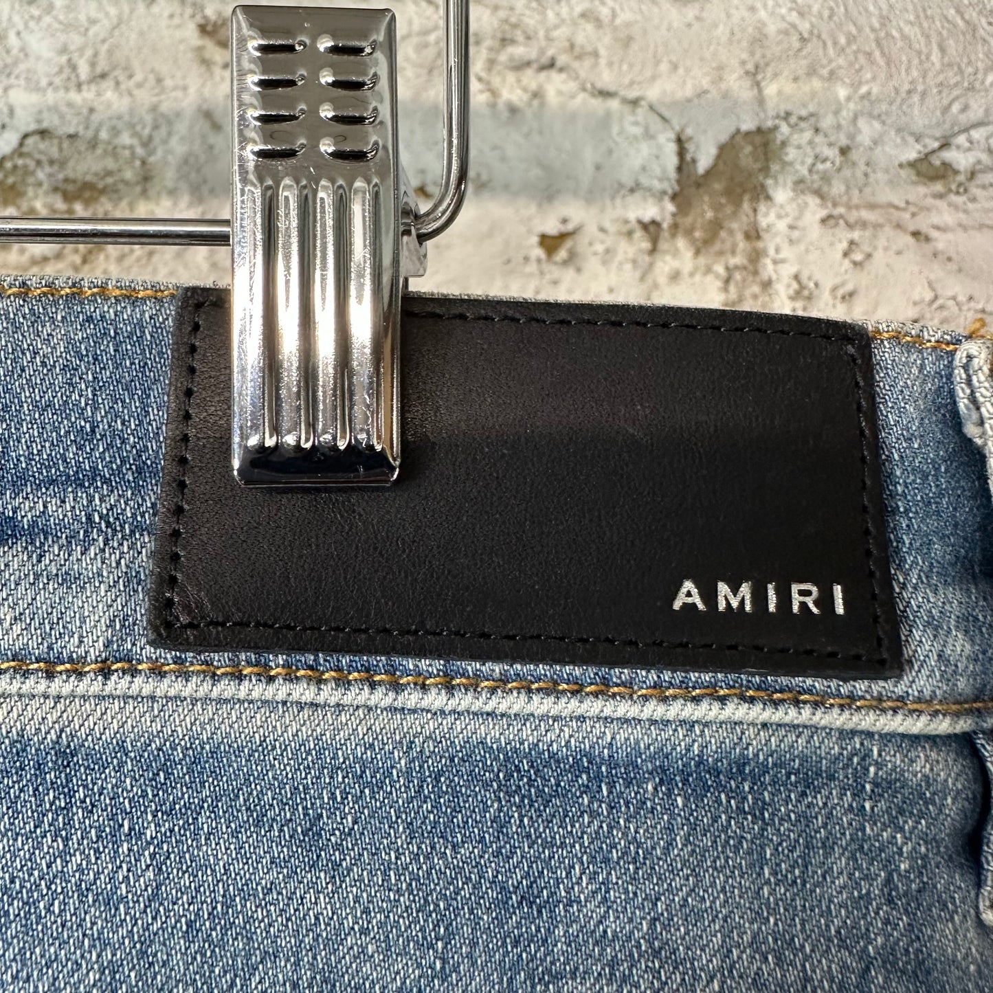 Amiri MX1 Blue Tie Dye Blue Denim Jeans Sz 34