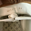 Louis Vuitton Denim Monogram White TIme Out Sneaker Sz 8 (41)