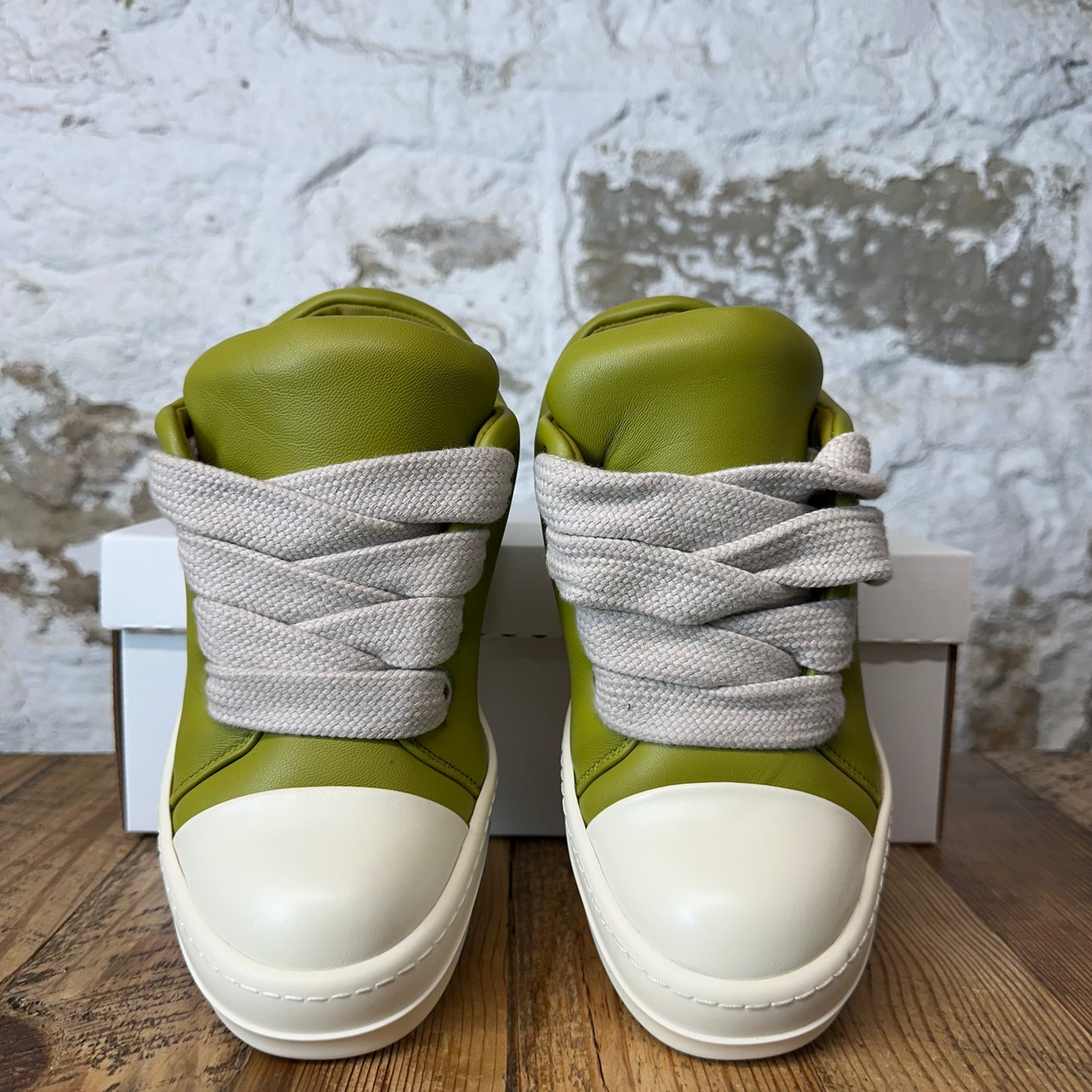 Rick Owens Jumbo Lace Puffer Acid Milk Sneaker Sz 6.5 (39)