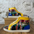 Christian Louboutin High Multicolor Pattern Sneaker Sz 11.5 (44.5)