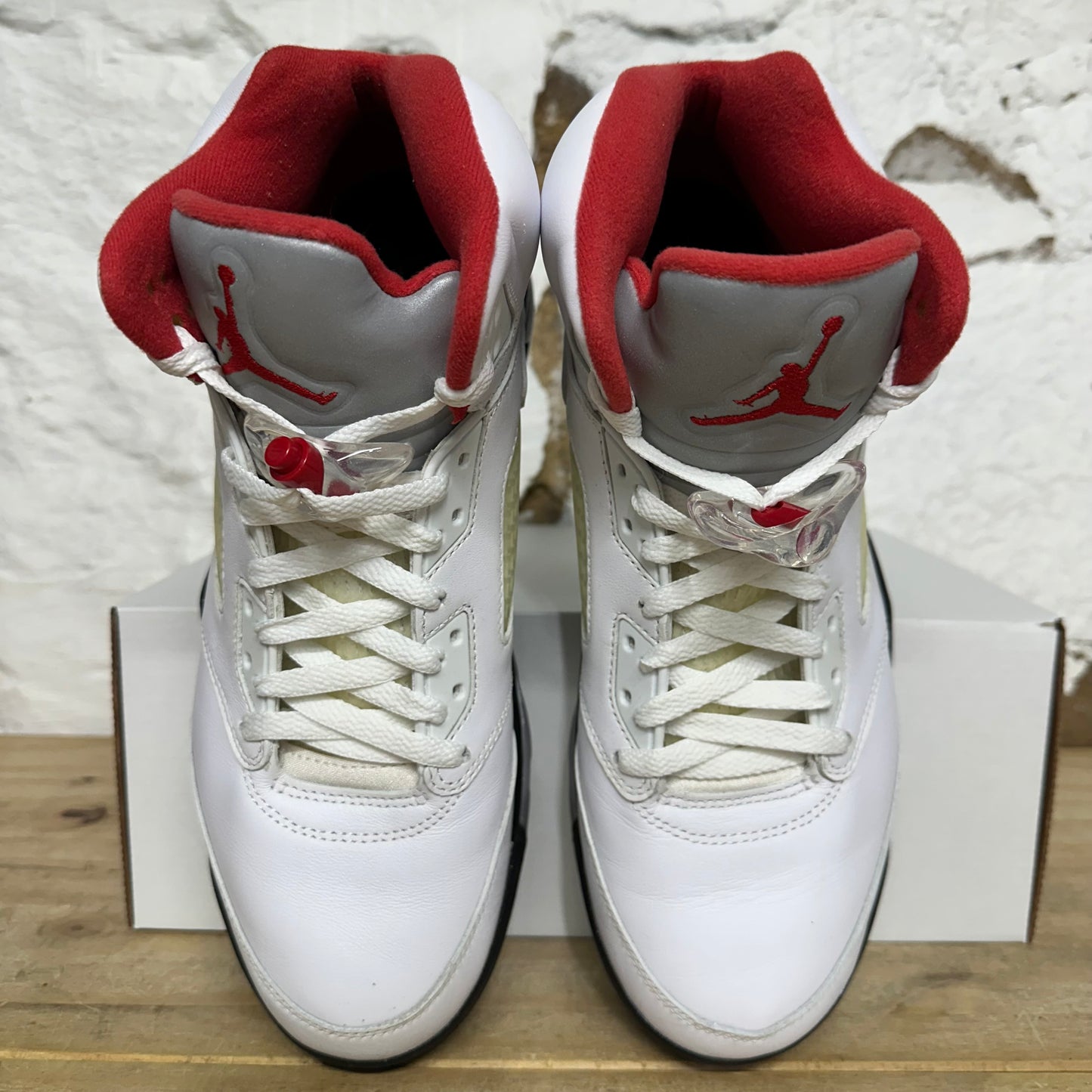 Air Jordan 5 Fire Red Silver Tongue (2020) Sz 10.5
