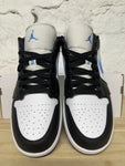 Air Jordan 1 Low Black University Blue Sz 10 (11.5W) DS