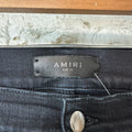 Amiri Varsity Felt Spell Distressed Denim Jeans Sz 36