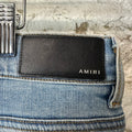 Amiri Distressed Plain Blue Denim Jeans Sz 36