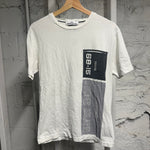 Stone Island White Black Pocket T Shirt Sz S