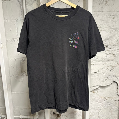 ASSC MultiColor Logo Black T-Shirt Sz L