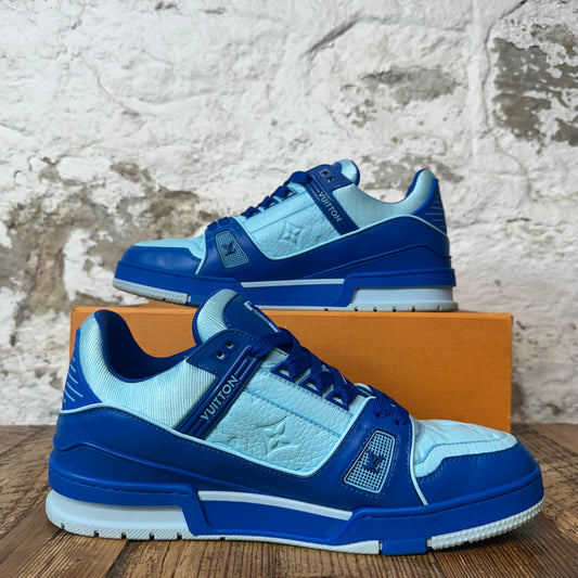 Louis Vuitton Cyan Blue Trainer Sneaker Sz 11 (9.5LV)