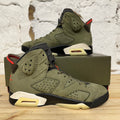 Air Jordan 6 Travis Scott Olive Sz 8