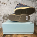 Lanvin Curb Rose Denim Beige Sneaker Sz 12 (45) DS