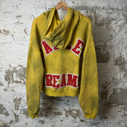 Vale Cluster Zip Up Hoodie Yellow Sz L