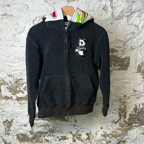 Bape Black Panda Fuzzy Hoodie Sz S