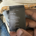 Amiri MX2 Blue Black Patch Blue Denim Jeans Sz 32
