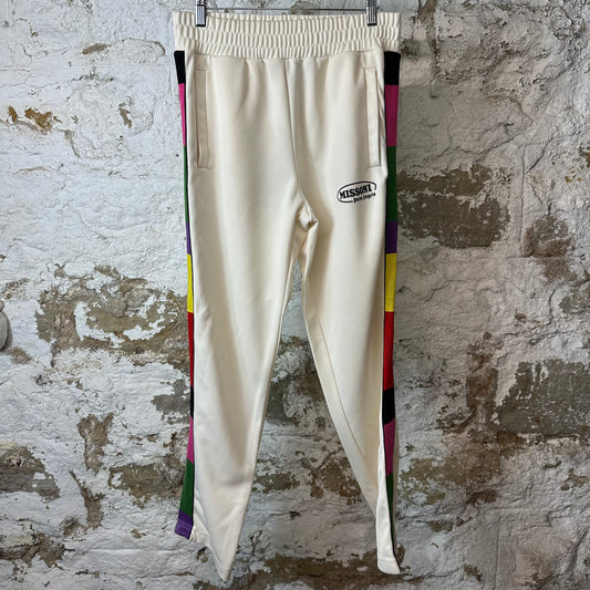 Palm Angels Missoni Cream Track Pants Sz M