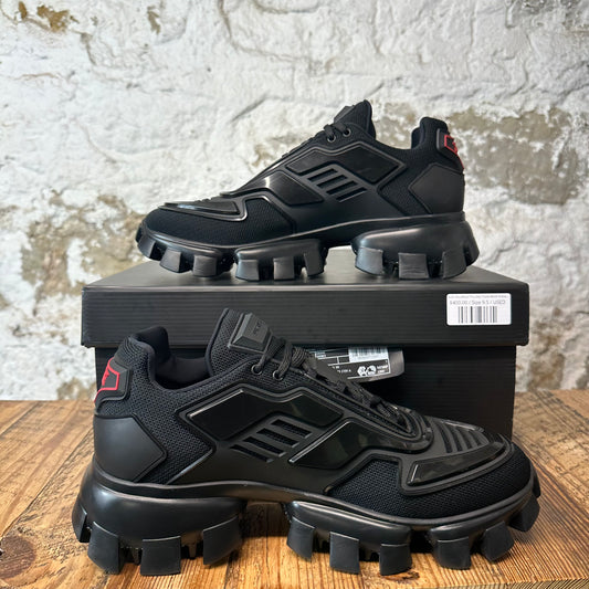 Prada Cloudbust Thunder Triple Black Sneaker Sz 9.5