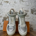 Louis Vuitton High Silver Monogram Rivoli Sneaker Sz 7 (40)
