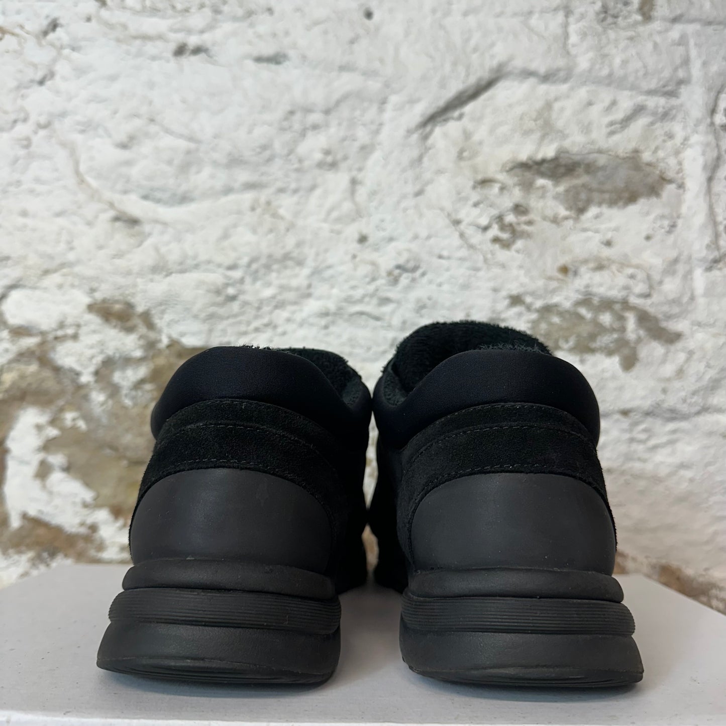 Chanel CC Triple Black Trainer Sneaker Sz 9 (42)