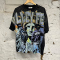 Vale Bling Graffiti Black T-Shirt Sz XXL