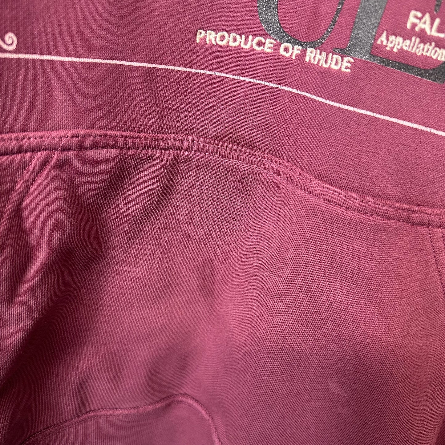 Rhude Chateua Hoodie Maroon Sz XS
