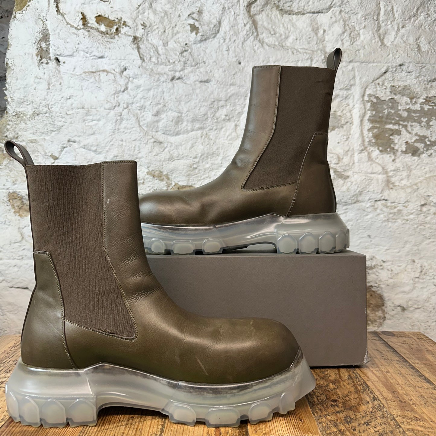Rick Owens Bozo Tractor Boot Brown Sz 13 (46)