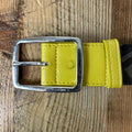 Fendi Zucca Canvas Brown Monogram Yellow Belt Sz (100/40)