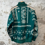 Palm Angels Green Paisley Track Jacket Sz L