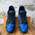 Louis Vuitton Royal Blue Black Trainer Sneaker Sz 8.5 (7LV)